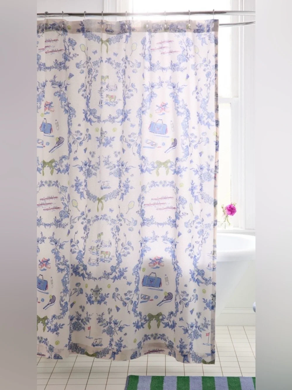 Urban Outfitters Preppy Toile Shower Curtain
